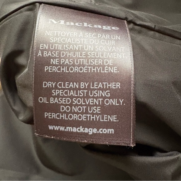 Mackage Montreal Beige Houndstooth Trim Coat Women’s XS - Picture 6 of 7